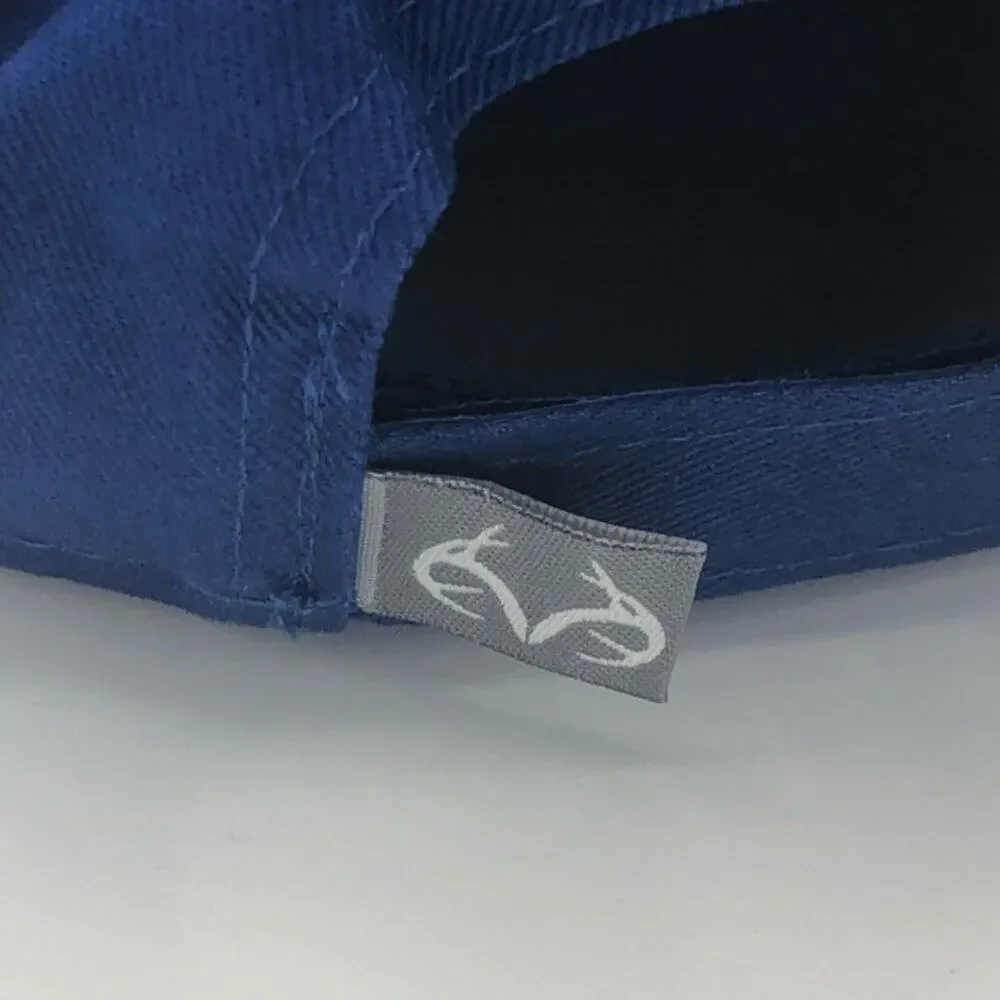 Real Tree Men's Fishing Graphic Logo Blue Hat